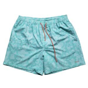 HUK Performance Fishing Pursuit Volley Swim Shorts Mens Large Running Lakes Camo